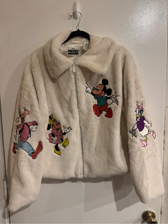 Disney Jackets & Blazers - Disney Mickey & Friends Faux Fur Full-Zip Jacket Adult